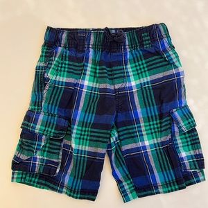 Gymboree Kids Boys size 7 plaid cargo shorts